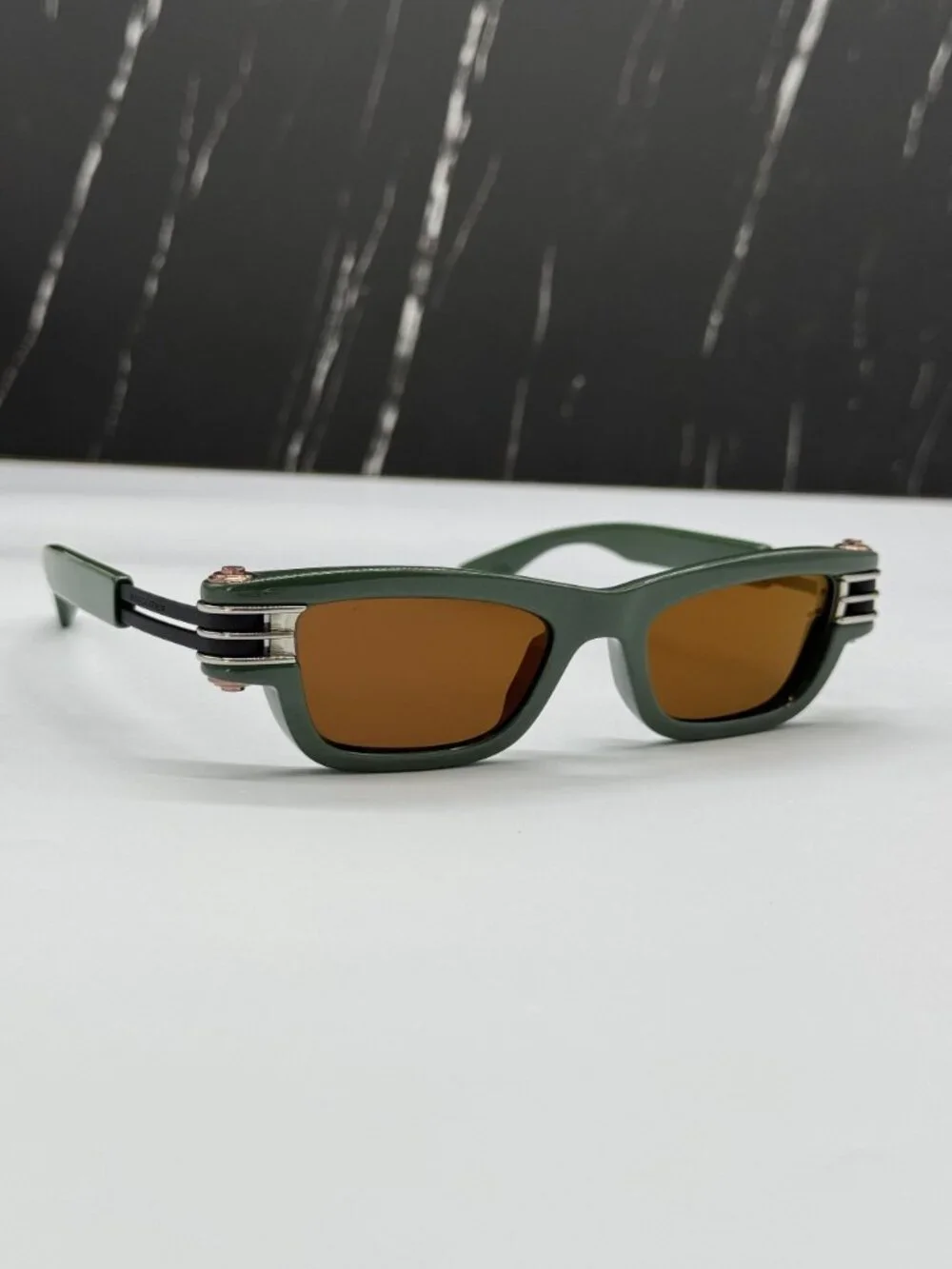 NEW BOTTEGA VENETA BV1308S 003 WOMEN GREEN SUNGLASSES